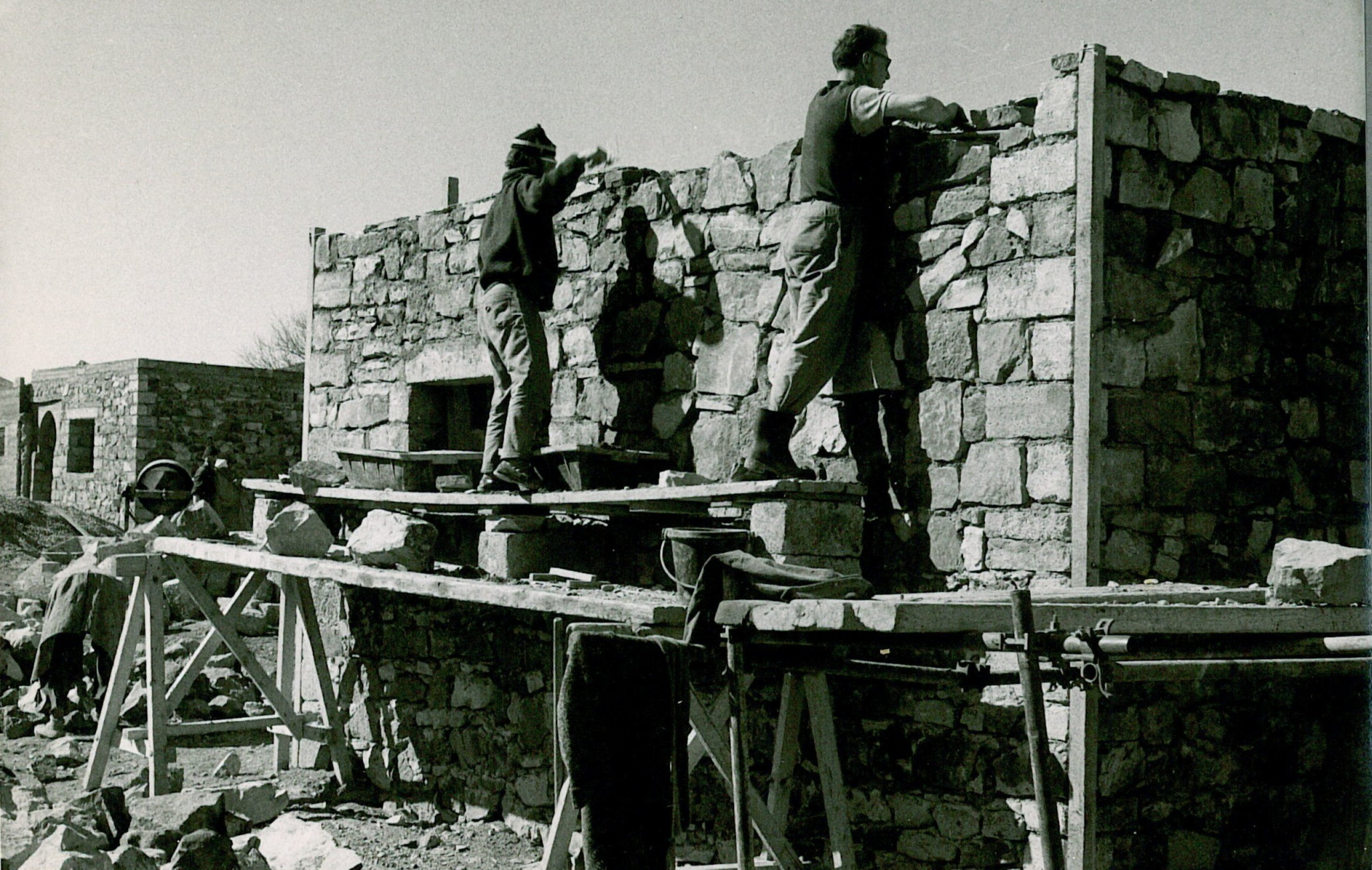 1963: reconstruction workcamp after war, Algeria